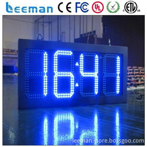 hot new products sime-outdoor gps led time temp displays led time display board led temperature display signs